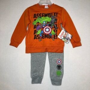 Marvel Avengers  NWT Boys Matching Set‎ Size 4
